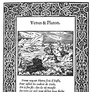 OVID: METAMORPHOSES. Woodcut page by Bernard Salomon, featuring an illustration of Venus
