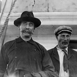 ROBERT PEARY (1856-1920). Peary (at left) with Robert Abram ( Captain Bob ) Bartlett