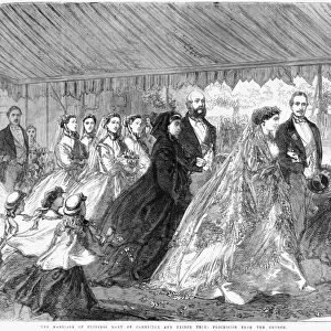ROYAL WEDDING, 1866. The marriage of Princess Mary of Cambridge and Prince Teck