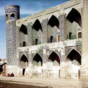 SAMARKAND: MADRASAH, c1910. The Tilla-Kari madrasah from Registan sqaure in Samarkand