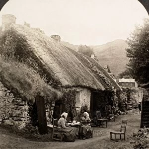 SCOTLAND: HIGHLAND HOME. A home in the Scottish Highlands. Photographed c1902