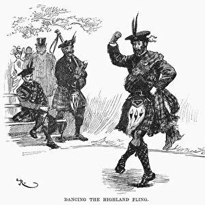SCOTTISH DANCE, c1894. Dancing the Highland Fling. Illustration by W. A. Rogers, c1894