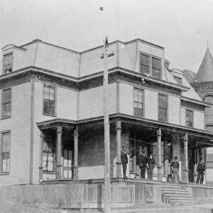 SHAW UNIVERSITY, c1899. The pharmacy building at Shaw University in Raleigh, North Carolina