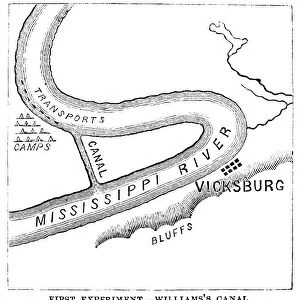 SIEGE OF VICKSBURG, 1863. A plan to bypass the Confederate stronghold of Vicksburg