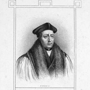 THOMAS CRANMER (1489-1556). English prelate and reformer. Stipple engraving, 1820