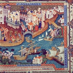 VENICE: MARCO POLO, 1271. Marco Polo setting out from Venice in 1271
