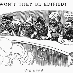 WORLD WAR I: CARTOON, 1914. Won t They Be Edified! American cartoon by Luther D