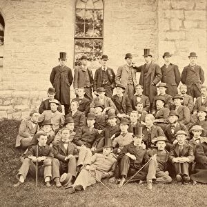 YALE COLLEGE, 1862. A group of undergraduates in 1862. Photograph