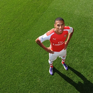 Arsenal Football Club: Isaac Hayden at 2014-15 First Team Photocall, Emirates Stadium