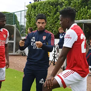 Arsenal Manager Mikel Arteta Leads Training Session Before Pre-Season Friendly vs Ipswich Town