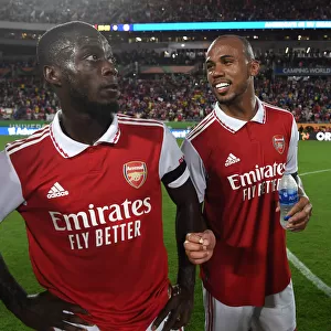 Arsenal's Pepe and Magalhaes Reunite After Facing Chelsea in Florida Cup Match