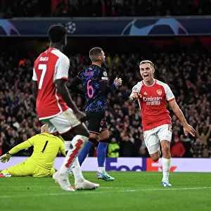 Arsenal's Trossard Scores First Goal: Arsenal FC vs Sevilla FC, UEFA Champions League 2023/24
