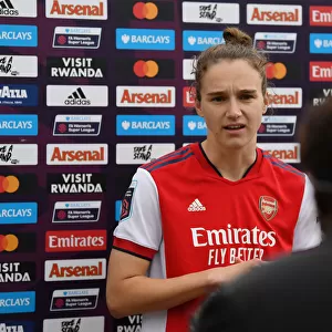 Arsenal's Vivianne Miedema Post-Match Interview: Arsenal Women vs Aston Villa Women, FA WSL (2021-22)