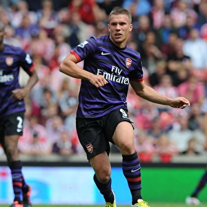 Lukas Podolski: Starring in Arsenal's Battle Against Stoke City, Premier League 2012-13