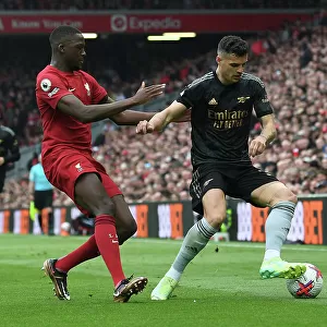 Xhaka vs Konate: A Premier League Battle at Anfield (2022-23)