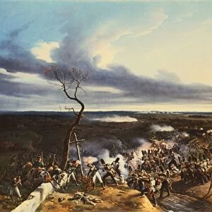 The Battle of Montmirail 11 February 1814. French victory under Napoleon. Defeat of Russian