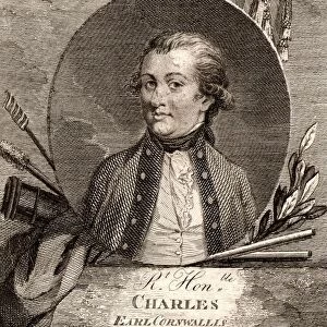 Charles Edward Cornwallis (1738-1805) first Marquis and second Earl Cornwallis. English soldier
