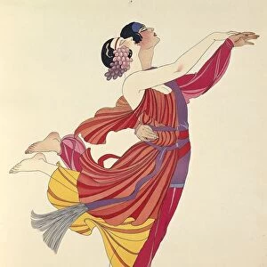 Clotilde and Alexandre Sakharoff by George Barbier, posters, 1921