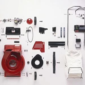 Component parts of lawn mower