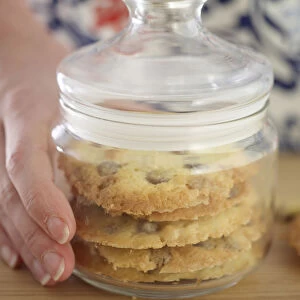 Cookies in jar, close-up