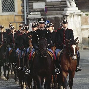 Cuirassiers Squadron on horseback