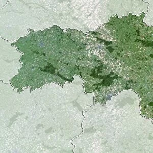 Departement of Orne, France, True Colour Satellite Image