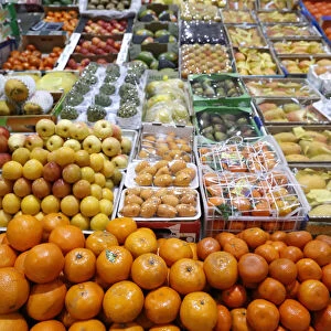 Fresh fruits and Vegetable market. Oranges. Dubai. United Arab Emirates