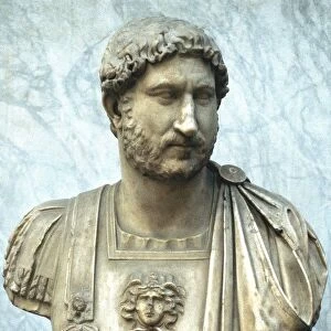 Hadrian: Publius Aelius Hadrianus (76-138) Roman emperor from 117. Founder of Adrianopolis