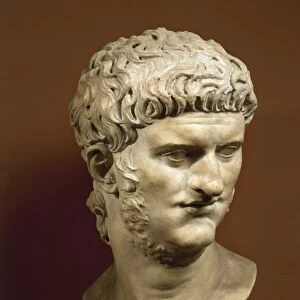 Head of Nero Claudius Caesar Augustus Germanicus (10 B. C. -54 A. D. ), Roman emperor