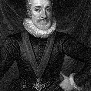 Henry IV (1553-1610) King of Navarre 1572: King of France from 1589. Engraving c1830