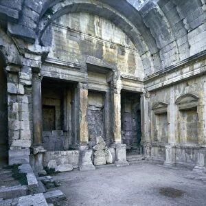 Interior of Roman temple of Diane