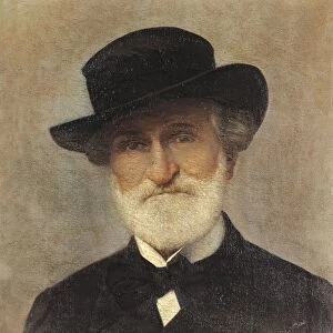 Italy, Turin, Portrait of Italian composer, Giuseppe Verdi