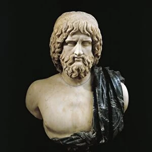 Marble bust of Asclepius, copy of Greek original