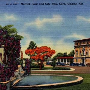 Merrick Park and City Hall, Coral Gables, Florida