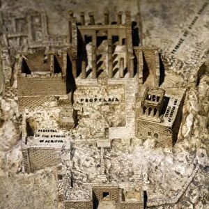 Model of Acropolis gateway ruins