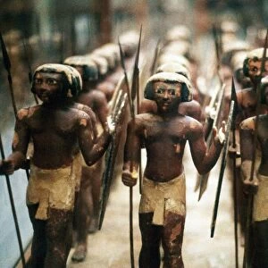 Model soldiers from the tomb of an 18th dynasty pharoah