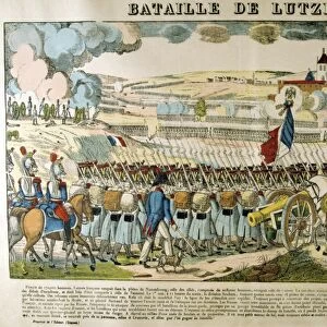 Napoleon at the Battle of Lutzen, 2 May 1813. Napoleon forced the Prussian and Russian