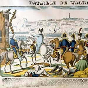 Napoleon at the Battle of Wagram, 5-6 July 1809. Decisive French victory under Napoleon