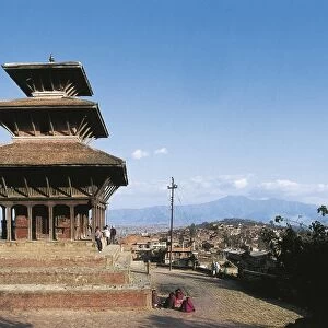 Nepal, Kathmandu Valley, Kirtipur, Temple of Sarashowti