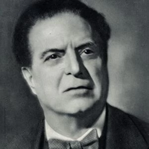 Pietro Mascagni (1863-1945) in about 1915. Italian composer. After a photograph