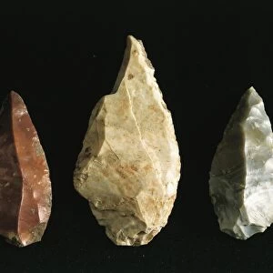 Polished flint spear and javelin points