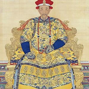 Portrait of the Kangxi Emperor in Court Dress, by anonymous court artists. Late Kangxi period