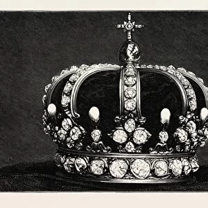 The Prussian Crown to be Worn by the Emperor, William Ii. Engraving 1890
