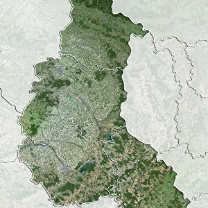 Region of Champagne-Ardenne, France, True Colour Satellite Image