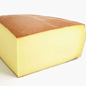 Slice of Italian Fontal cows milk cheese