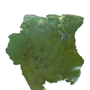 Suriname, Satellite Image