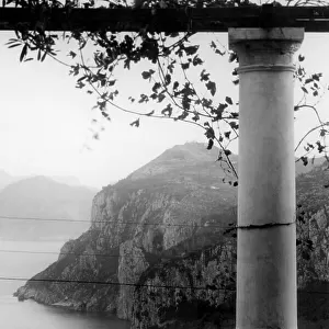 Terrace, capri island, campania, italy 1920 1930