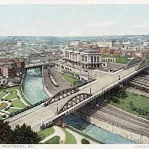 Union Station, Baltimore, MD. Postcard. ca. 1915-1930, Union Station, Baltimore, MD. Postcard