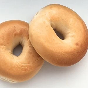 Above view of two Bagels