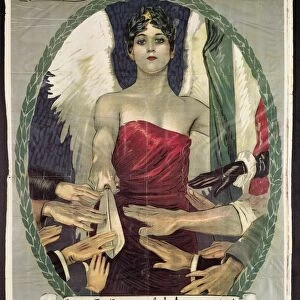 War loan poster form World War I, illustration by Achille Mauzan (1883-1952), 1918
